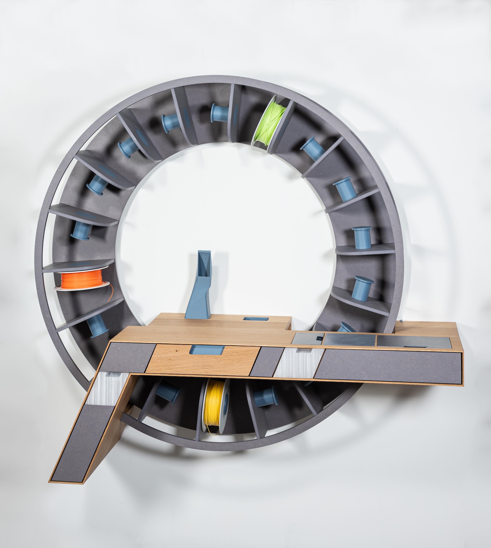 The Iris – Gesamtansicht mit drehbarem Filamentmagazin